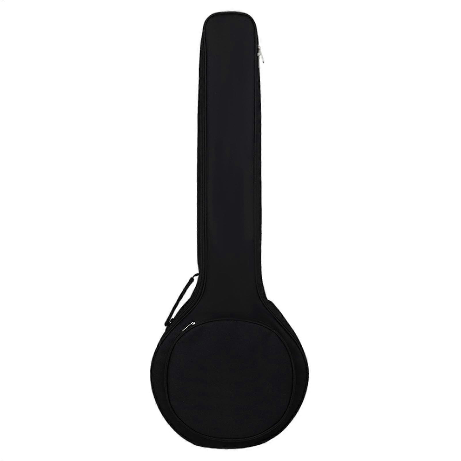 5-String Banjo Storage Bag, Black Protective Case for 5-String Banjo, Durable Musical Instrument Bag, Perfect for Gifts