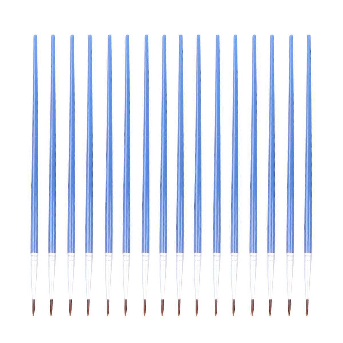 Blue Plastic Oil Paintbrush Set for Painting Use 48 Pieces Lightweight and Durable for Various
