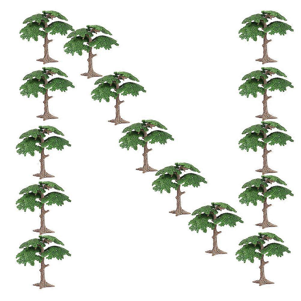 Model Craft Trees Artificial Plants Tree Safe And Durable Small Pine Micro Landscape Container Mini Garden 15Set