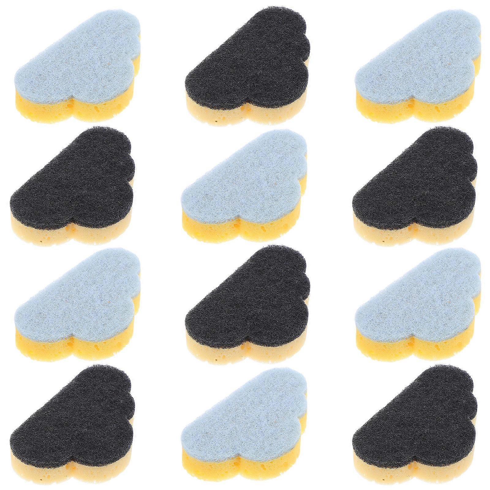 Home Cleaning Sponge Cloud Shaped Sponge for Cleaning 12Pcs Blue Kitchen