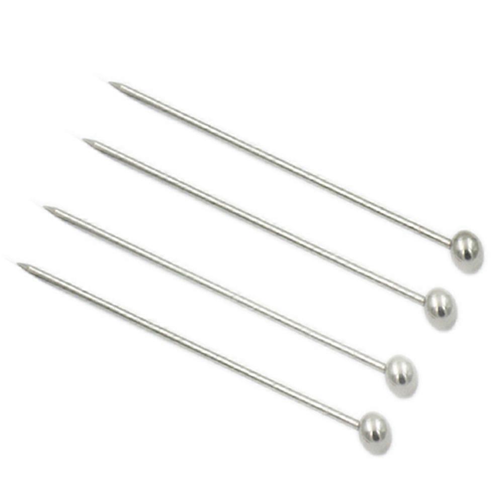 20 PCS Stainless Steel Fruit Picks for Party Bar Safe Sturdy Reusable Cocktail Sticks Silver