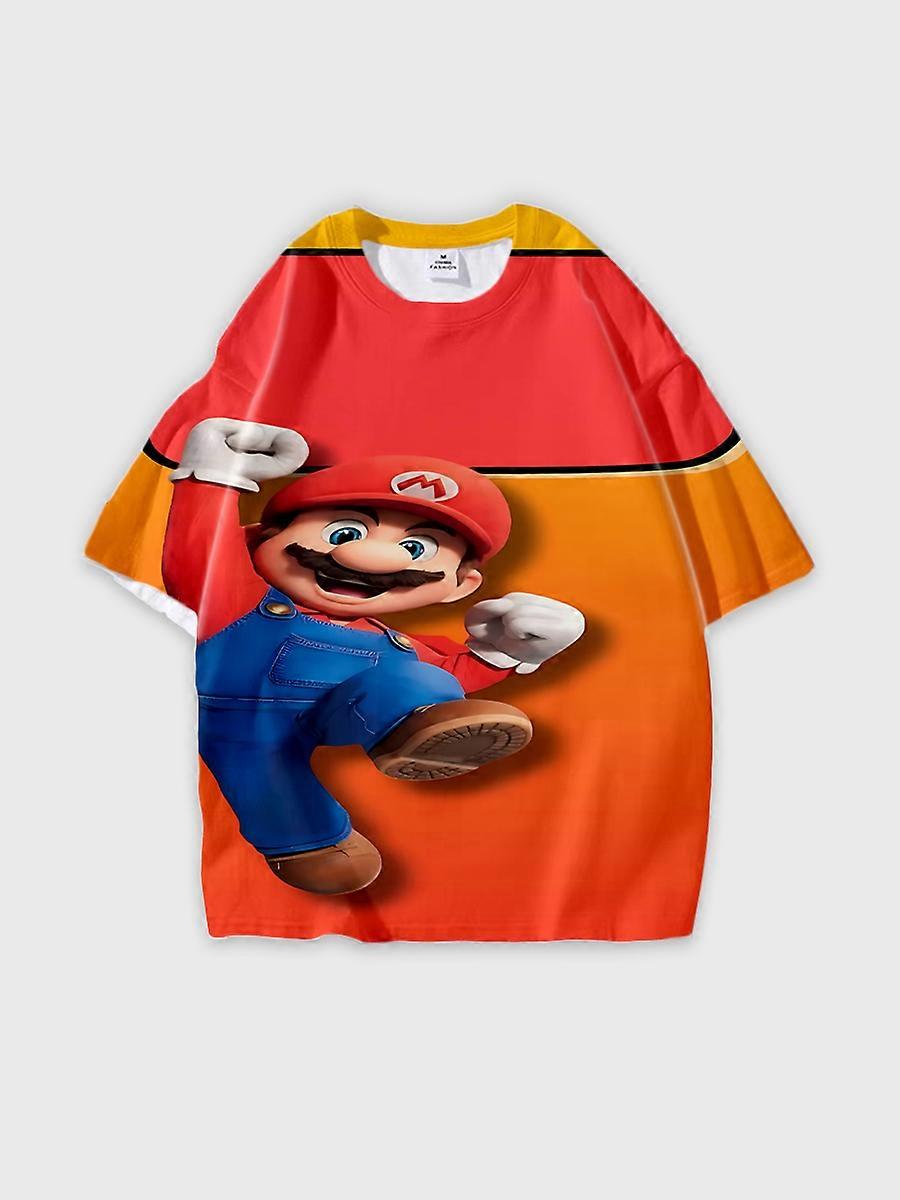 T-shirt Round Neck Loose Fit Short Sleeve D2207 Pattern