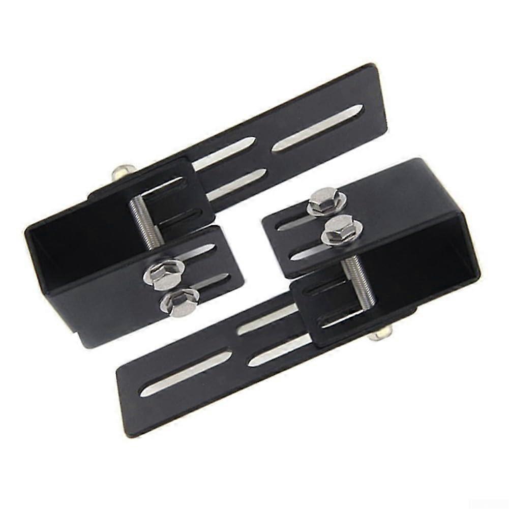 Adjustable LED Light Bar Mounting Bracket for Vehicles, Trucks, Off-Road Use, Black, Compatible with Various Roof Racks