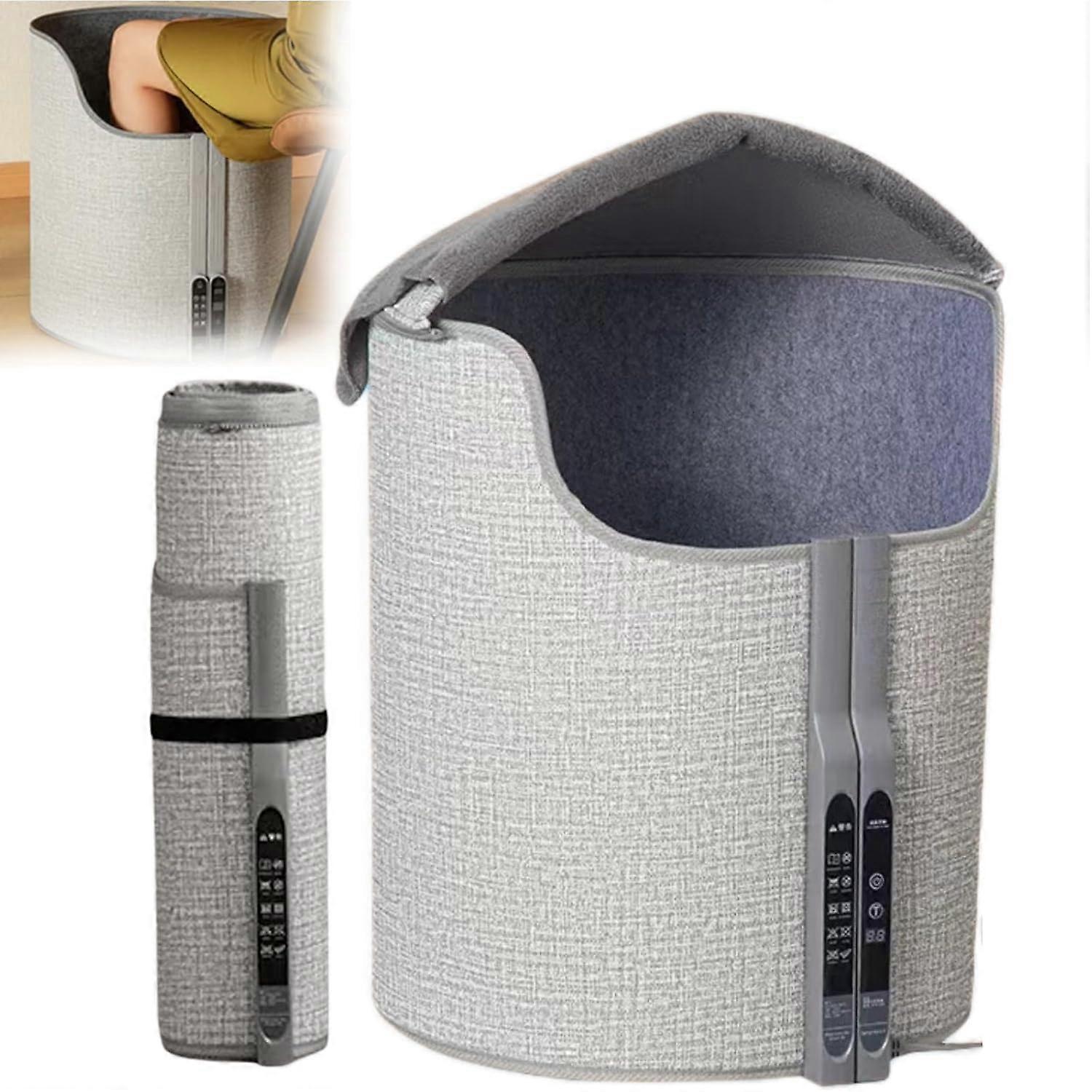 Folding Electric Foot Warmer, 210 W, Leg and Knee Heating Under the Desk, 5 Temperature Levels, Adjustable, Portable Room Heater, for Office, Home