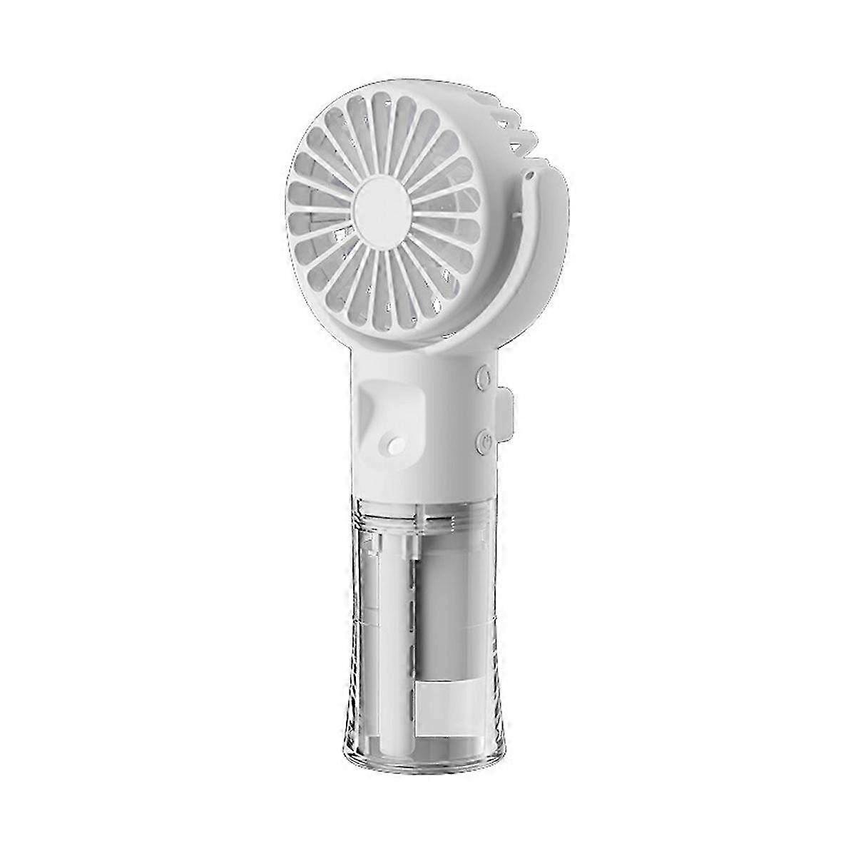 Handheld Misting Fan with Humidifying Function, Portable Neck Hanging & Folding Mini Fan for Personal Cooling F4 Model