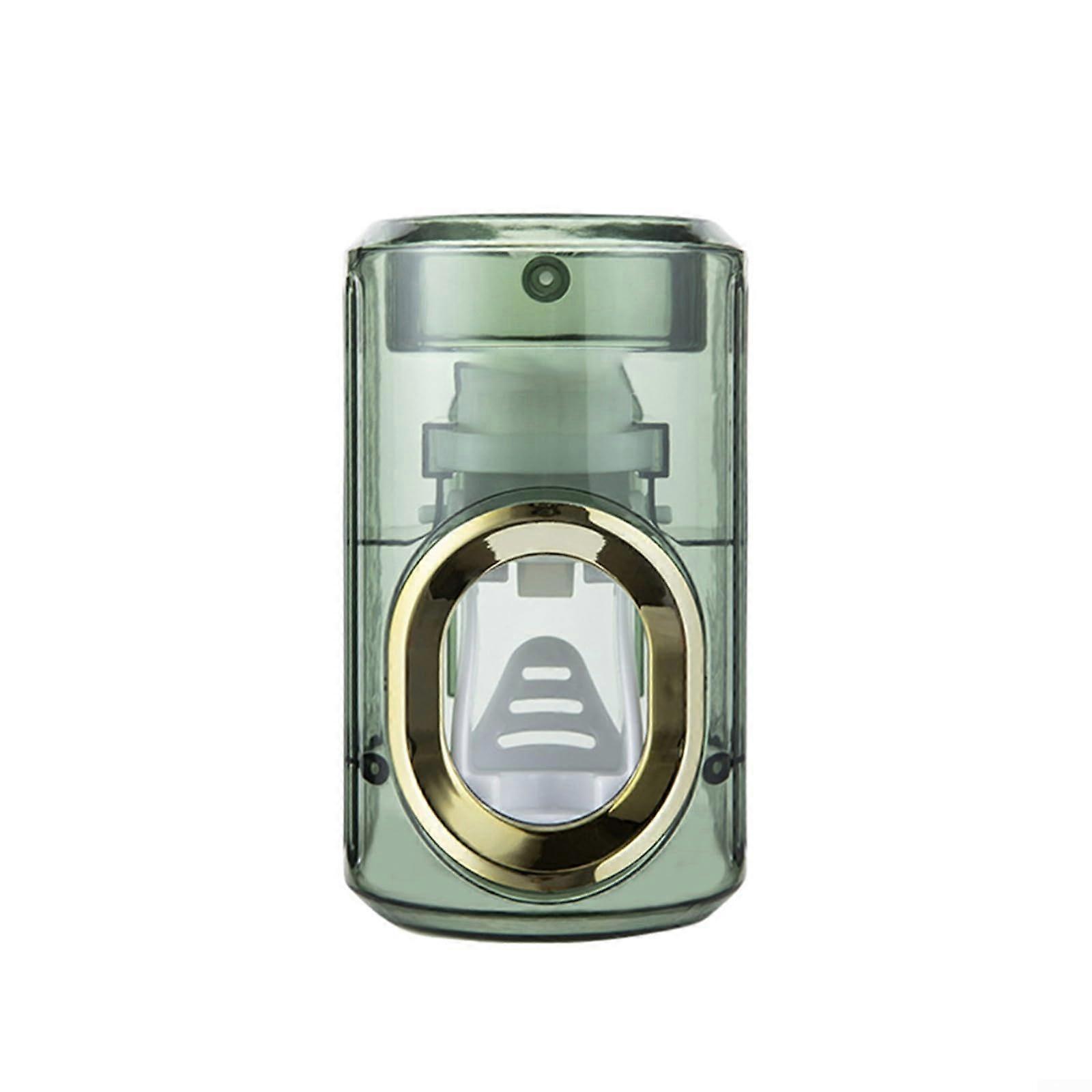 Toothpaste dispenser with a translucent design, easy to clean and maintain, the addition to your bathroom (green).