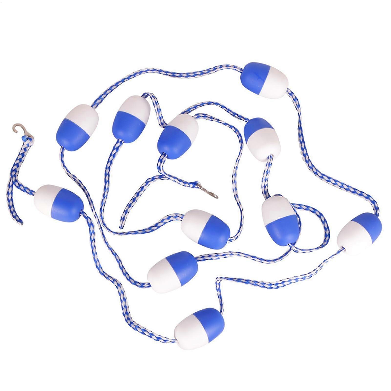 Floating Pool Lane Rope Performance with Secure Hooks, UVResistant Cover