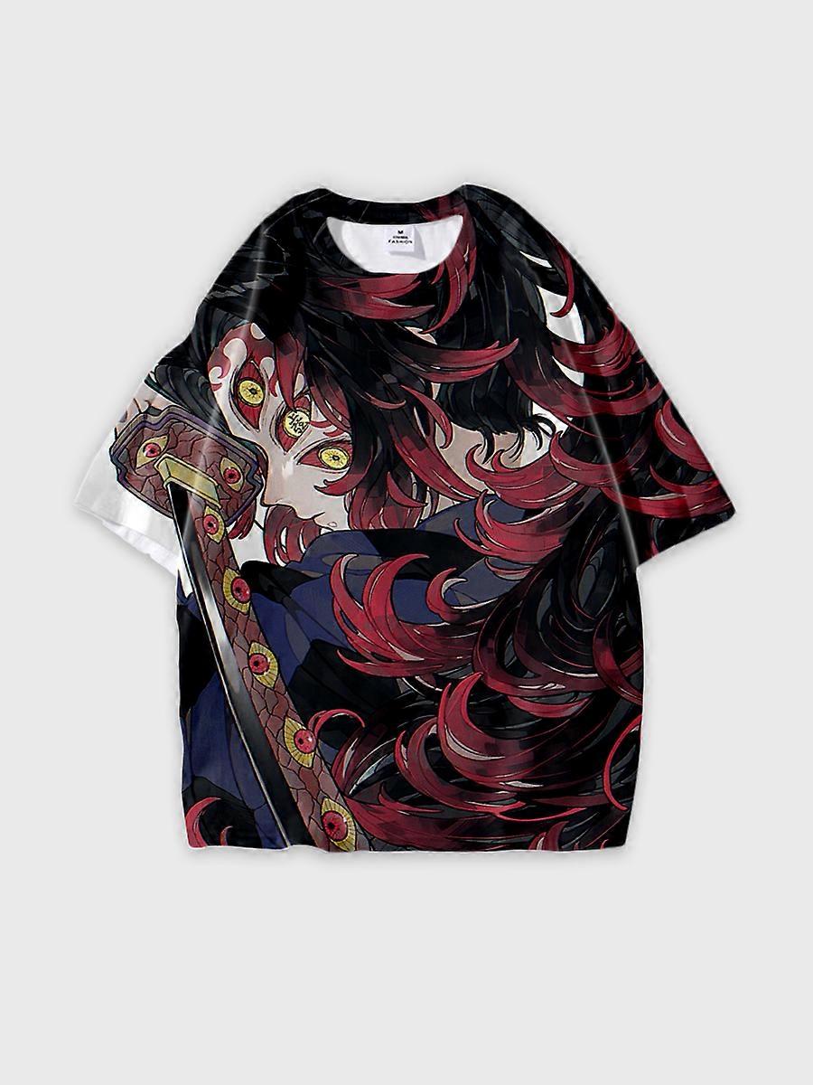 T-shirt round neck Character Pattern loose short sleeve P248