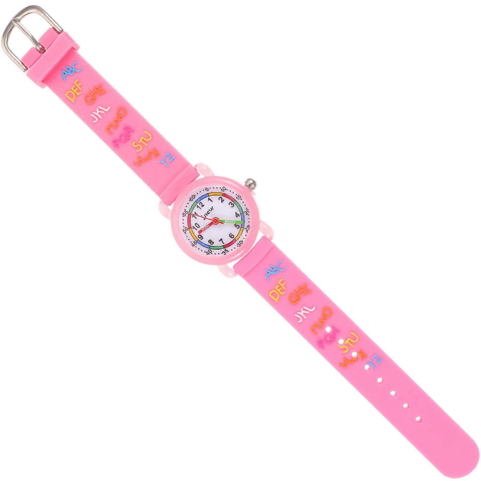 Kids 3D Watch For Girls Lightweight 20X3CM Smooth Surface Technology Time Reading 1Pcs