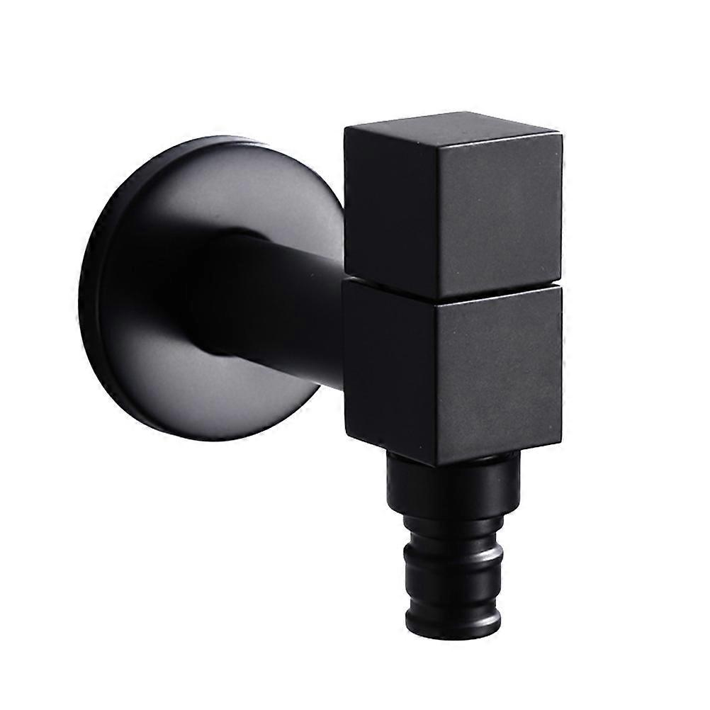 Full Copper Cold Water Faucet for Washing Machine, Kitchen & Bathroom Use   Durable, Elegant Square Design Home Accessory