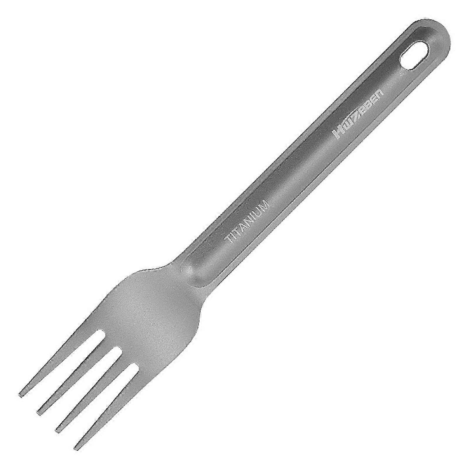 Portable Ultralight Titanium Fork Tableware Outdoor Camping Hiking Picnic
