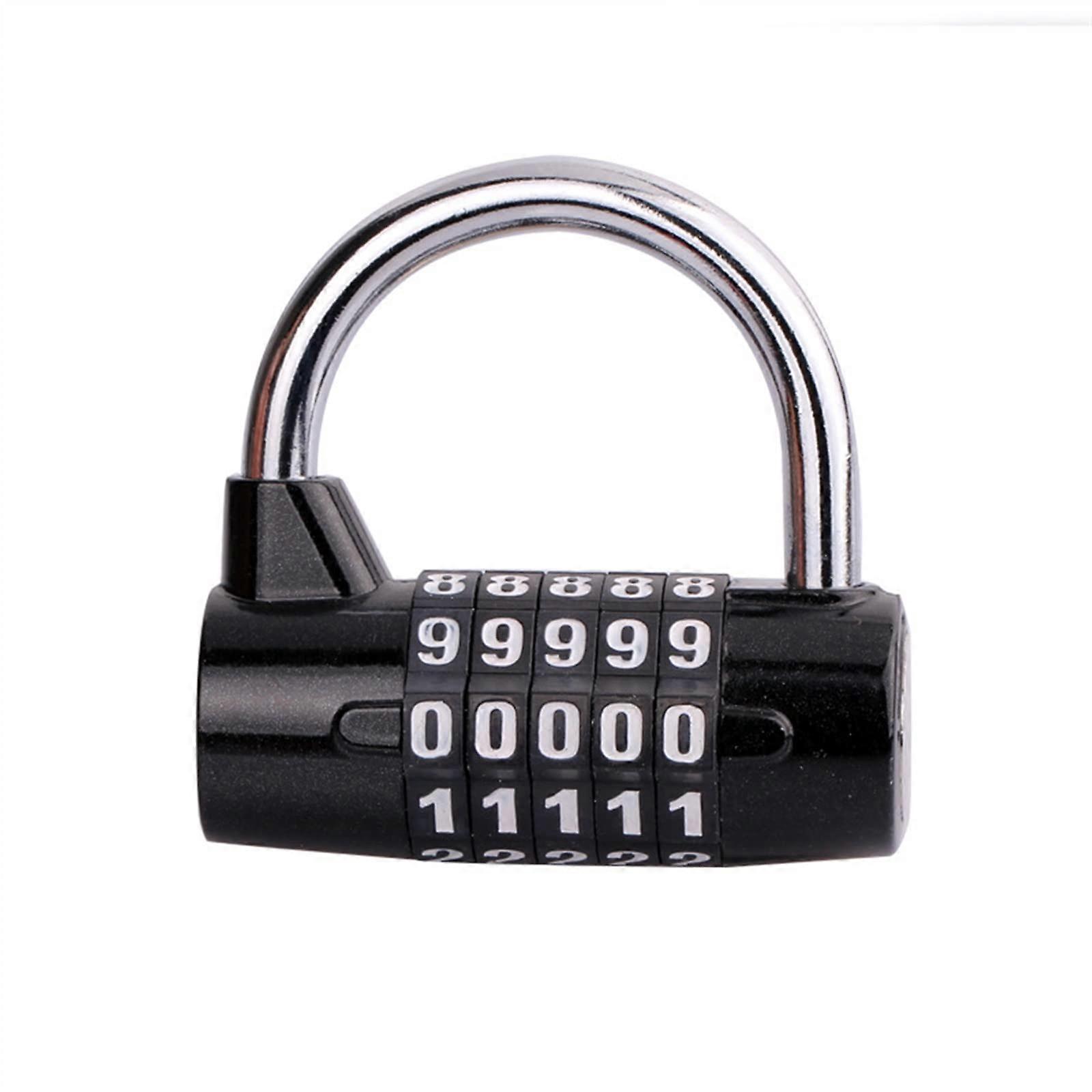 5-Digit Code Lock For Gym Locker Cabinet Toolbox - Large Sign Padlock Door (Size B, Type B)