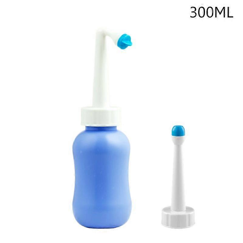 Portable Bidet Handle Manual Bidet Bottle 300-650ml With Travel Bag 2 Nozzle
