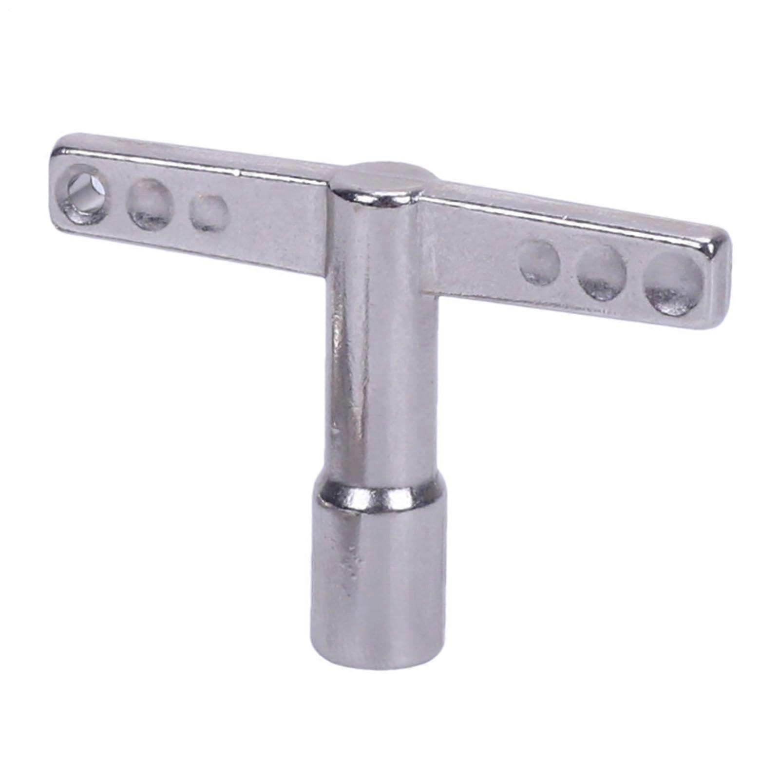 Metal Drum Tuner Key, Portable T-Shape Drum Key for Acoustic and Electronic Drums, Durable Alloy Design