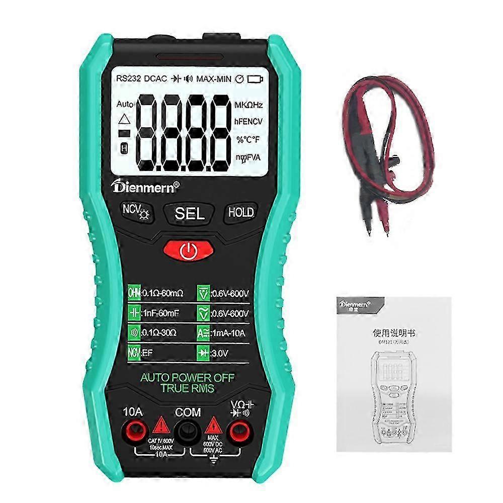 Portable digital multimeter backlight voltmeter LCD digital multimeter