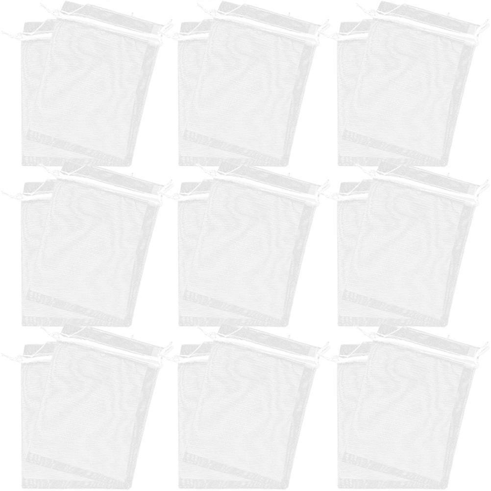 100pcs Sheer Organza Jewelry Bags with Drawstring Closure – Transparent Gift Pouches for Wedding Favors, Party Accessories, and Small Item Storage