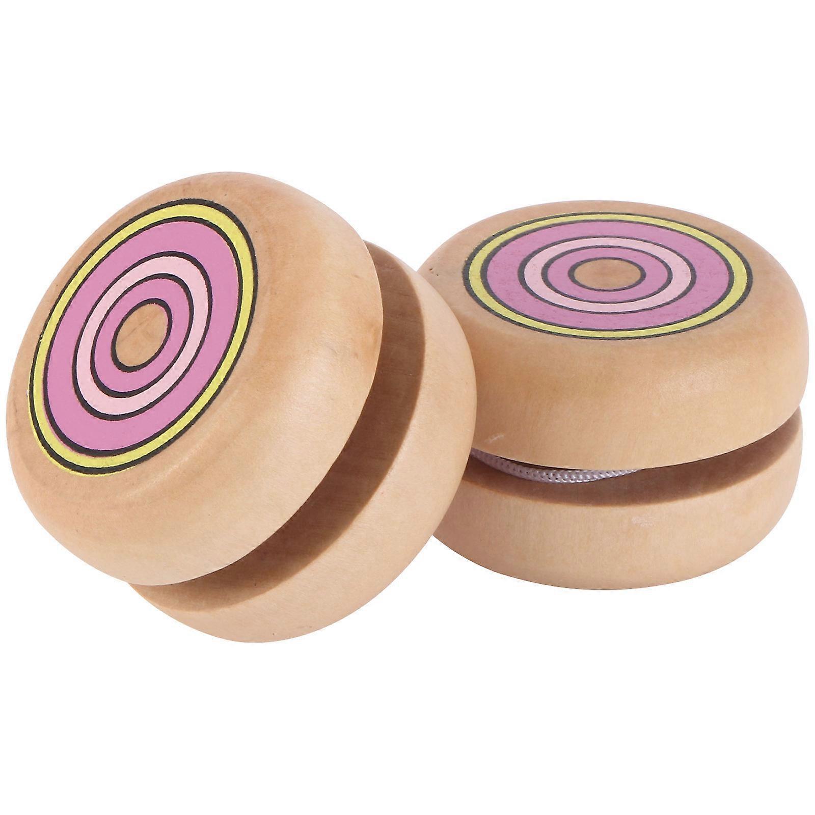 Wooden Yoyo Toy for Kids Playing Made of Comfortable Synthetic Material Green Color Medium Size