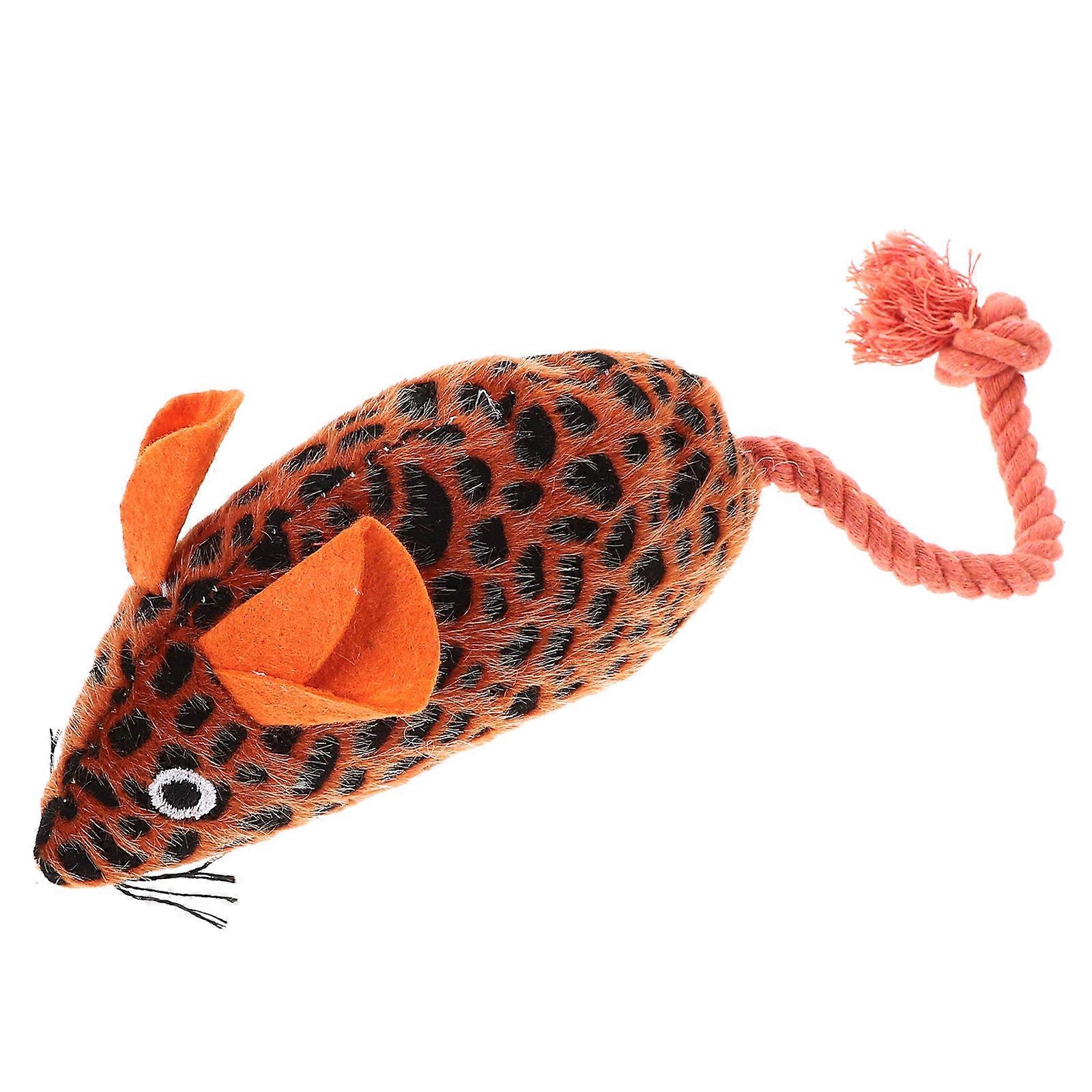 Soft Plush Cat Mouse Toy for Play with 1 Stuffed Interactive Mouse