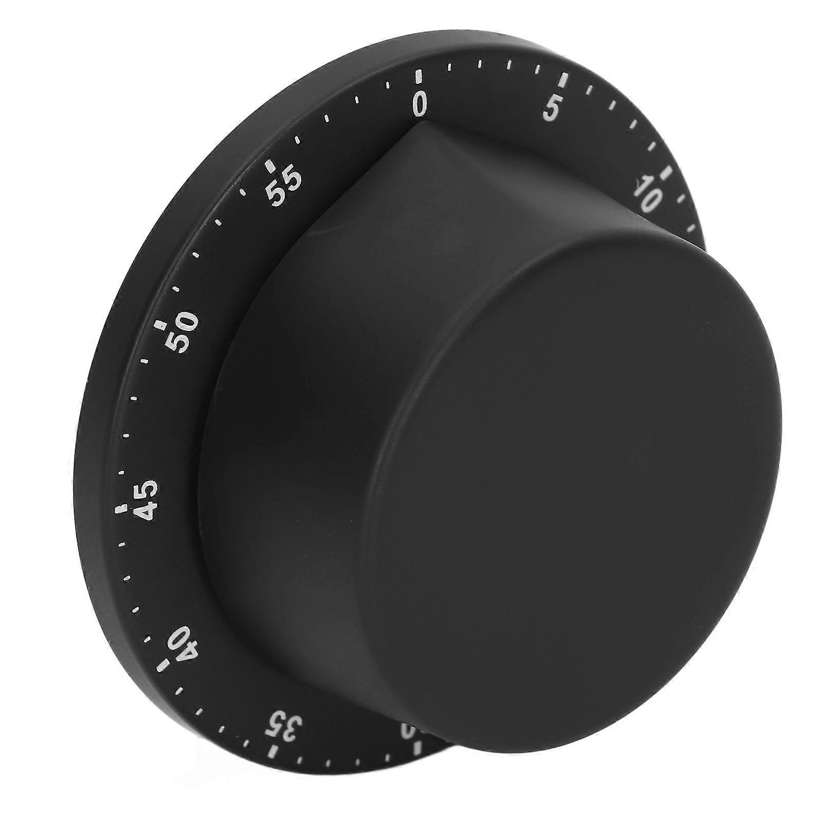 Kitchen Mechanical Timer 304 Stainless Steel Magnetic Suction Chef Cooking Timer Clock Black 