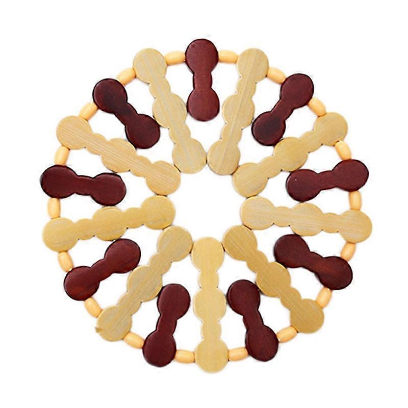 Bamboo Dining Table Insulation Pad Heatproof Coasters Anti-Scald Pot Mat