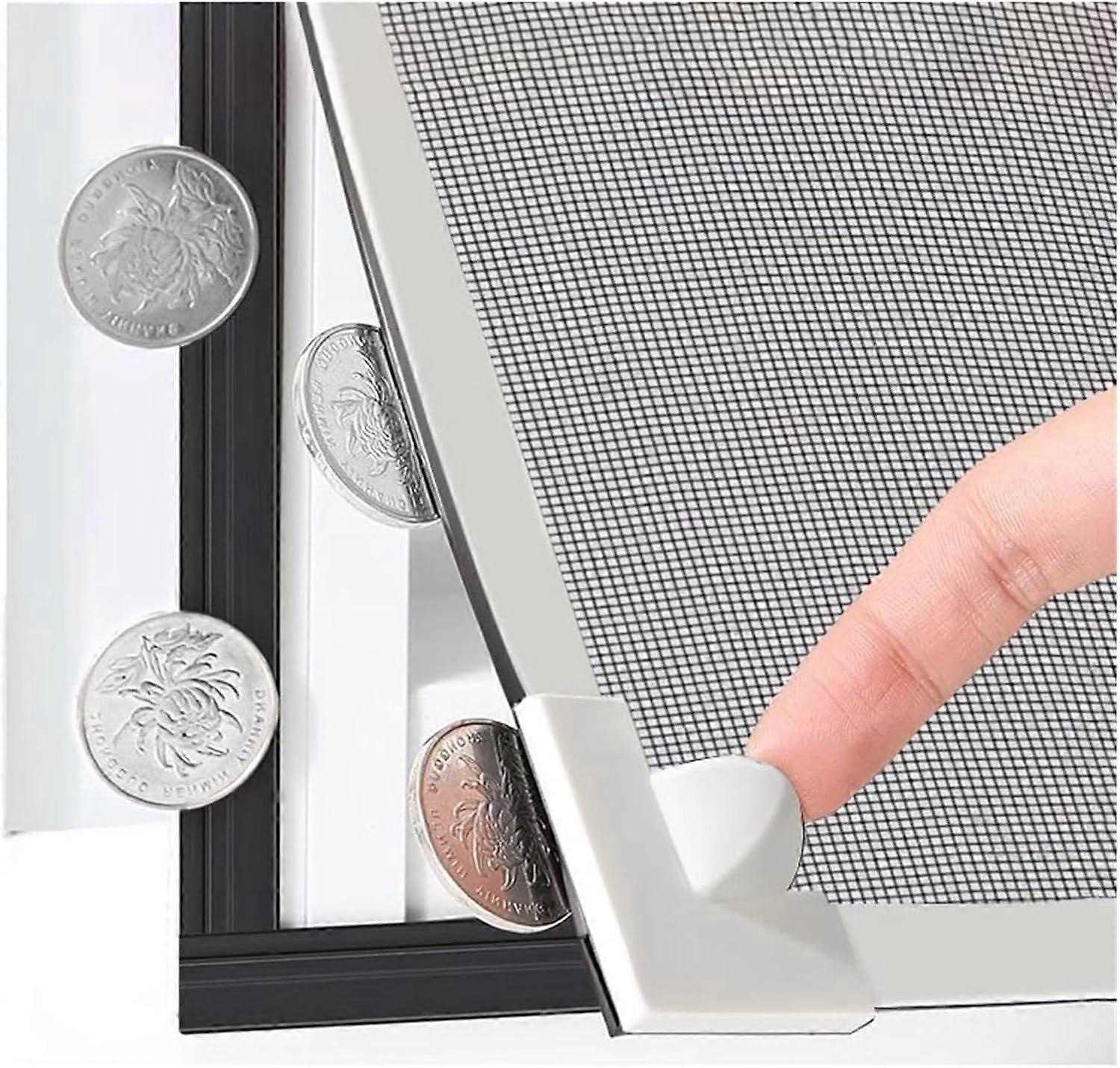 Upgraded Adjustable DIY Magnetic Window Screen DIY Easy Installation