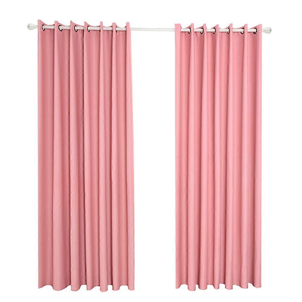 Pink Blackout Curtains With Flower Printing Providing Light Diffusion And Room Darkening For Various Windows Suitable For 1Set