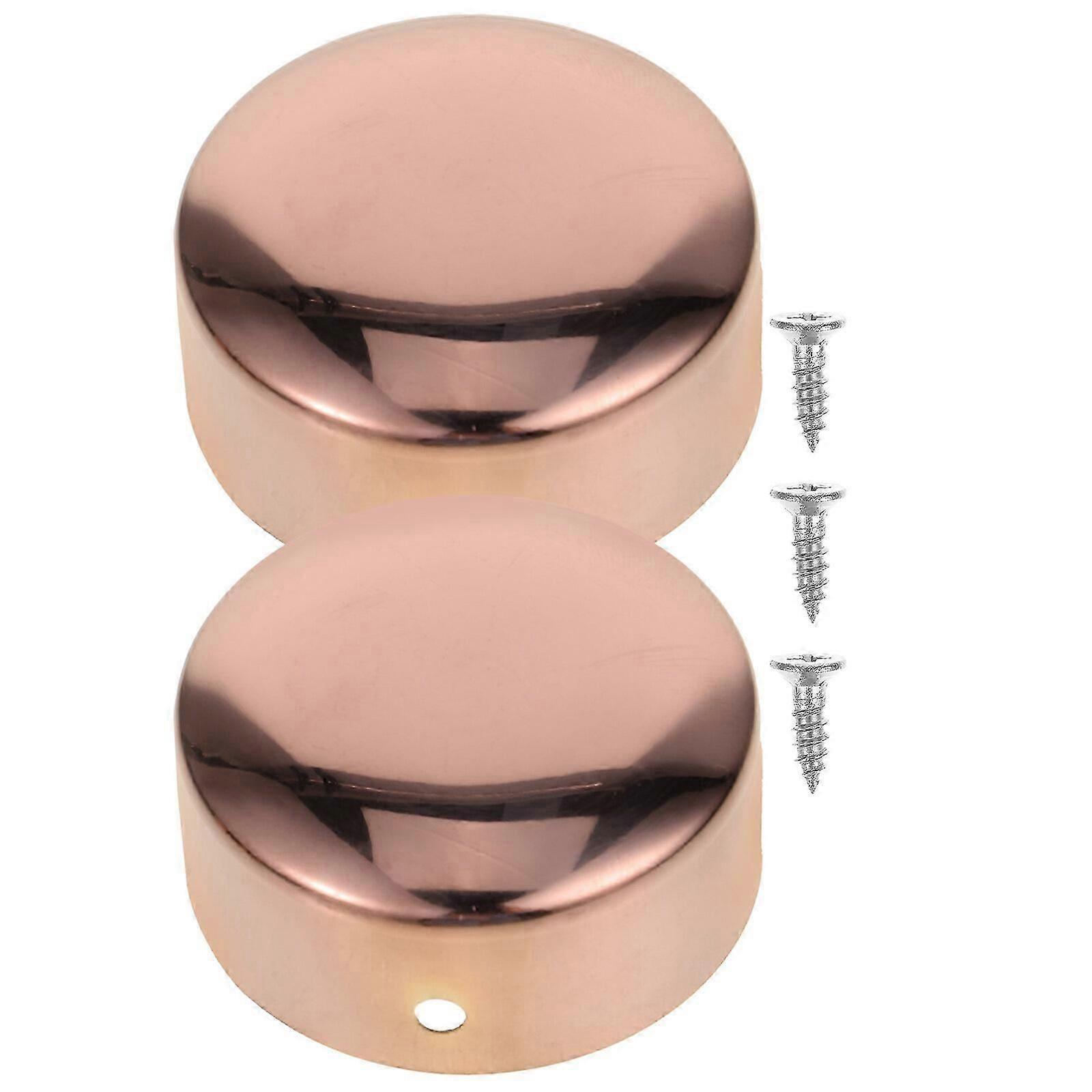 2 stuks Ronde Leuning Eindkappen Metalen Leuning Eindkappen Trap Leuning Eindafdekkingen