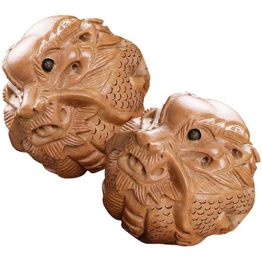 Wooden Hand Rolling Massage Balls   Durable Premium Texture for Relaxation, Suitable for All Ages