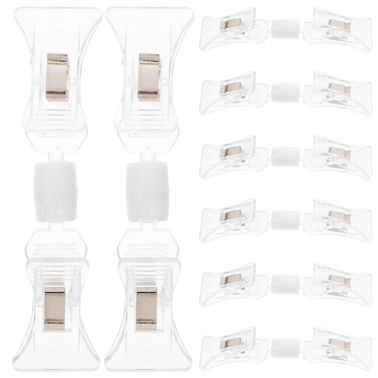It sounds like you're referring to a product listing or description for **clear rotatable sign clips** used in retail or office settings. Here's a