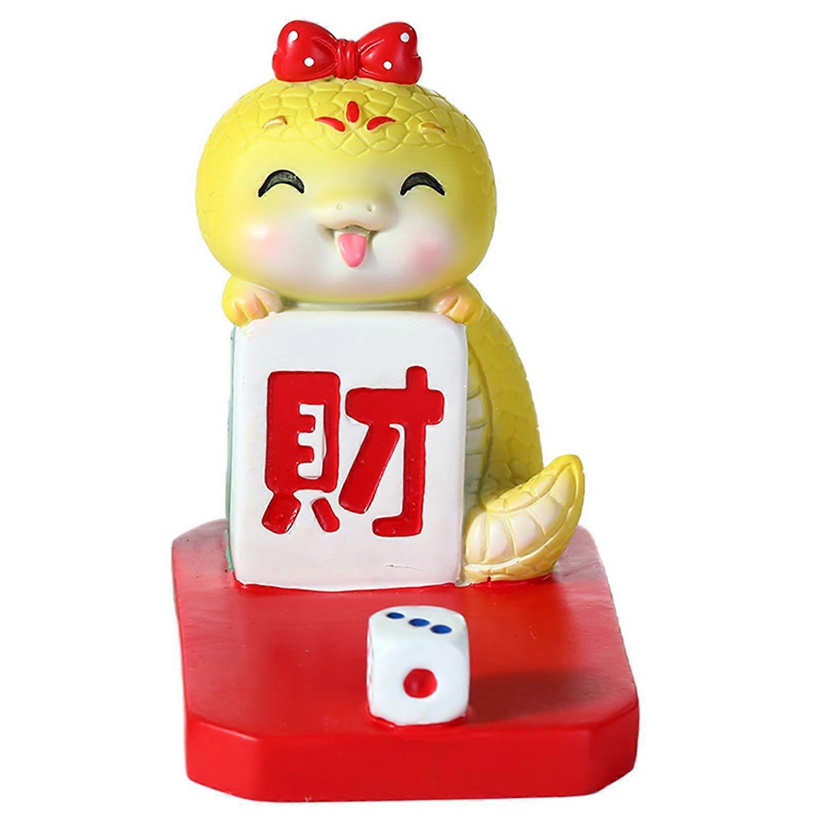 Year of the Snake Phone Holder Creative Desk Decoration Ornament for Travel and Home Multiple Use Mobile Stand Adjustable Ref: 3407