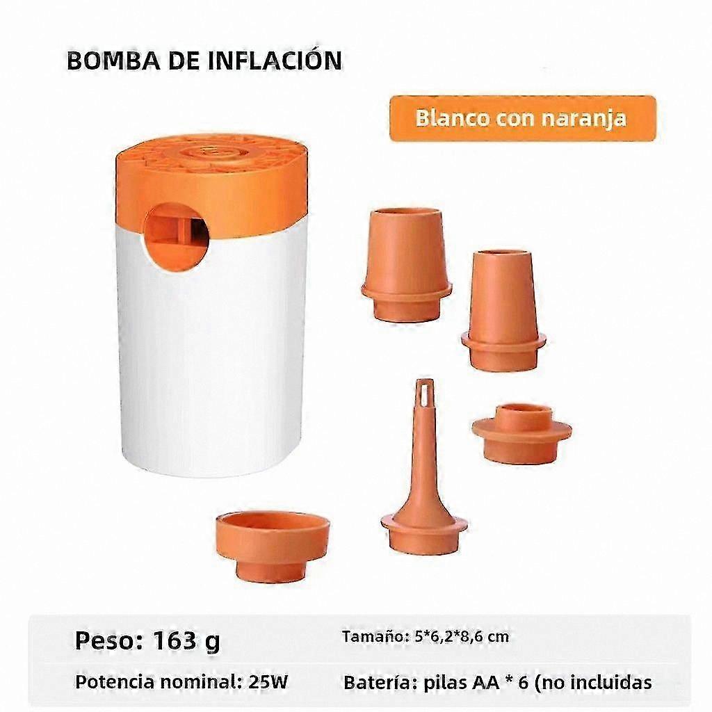 Portable 2-in-1 Air Pump for Camping and Inflatable Gear with Deflation Function Small Battery Operated Inflator for Outdoor Use