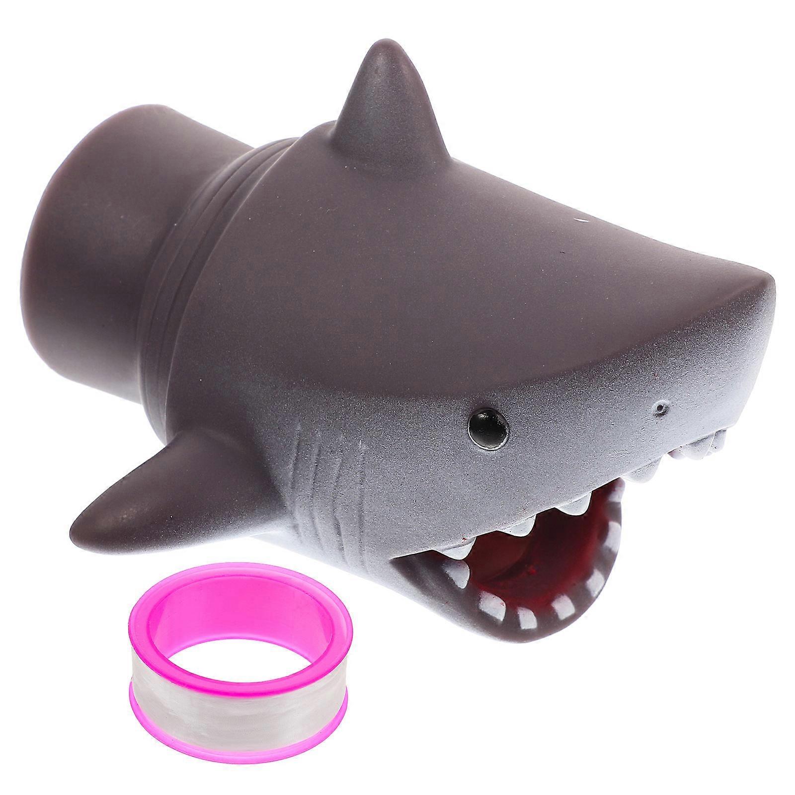 Toddler Wash Hand Extender Faucet Extension Animal Design Kids Splash Prevention High-Grade Plastic Grey 1Pcs