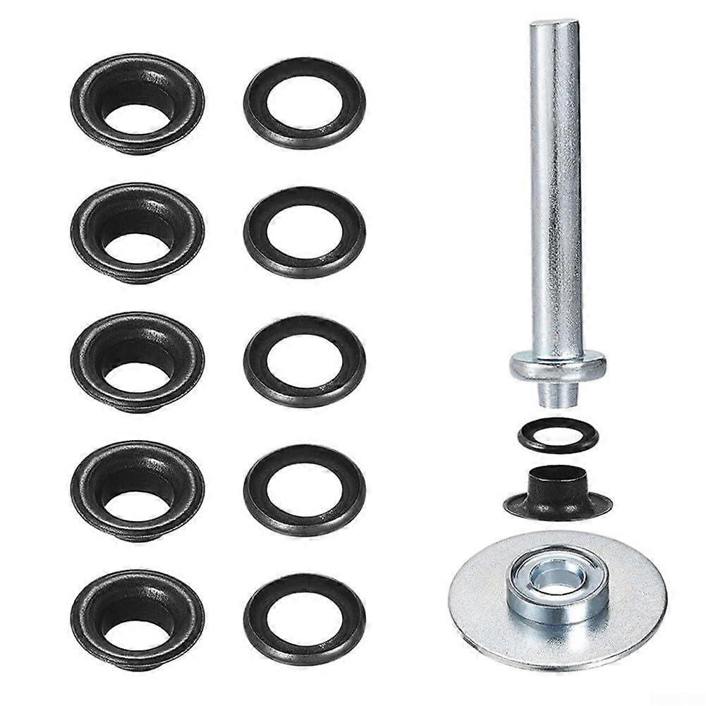 Grommet Installation Tools Pack Designed to Fix Tents and Awnings Efficiently (Black)