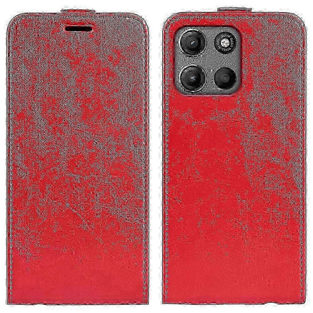 Textured Vertical Flip Leather Phone Case designed for the R64.