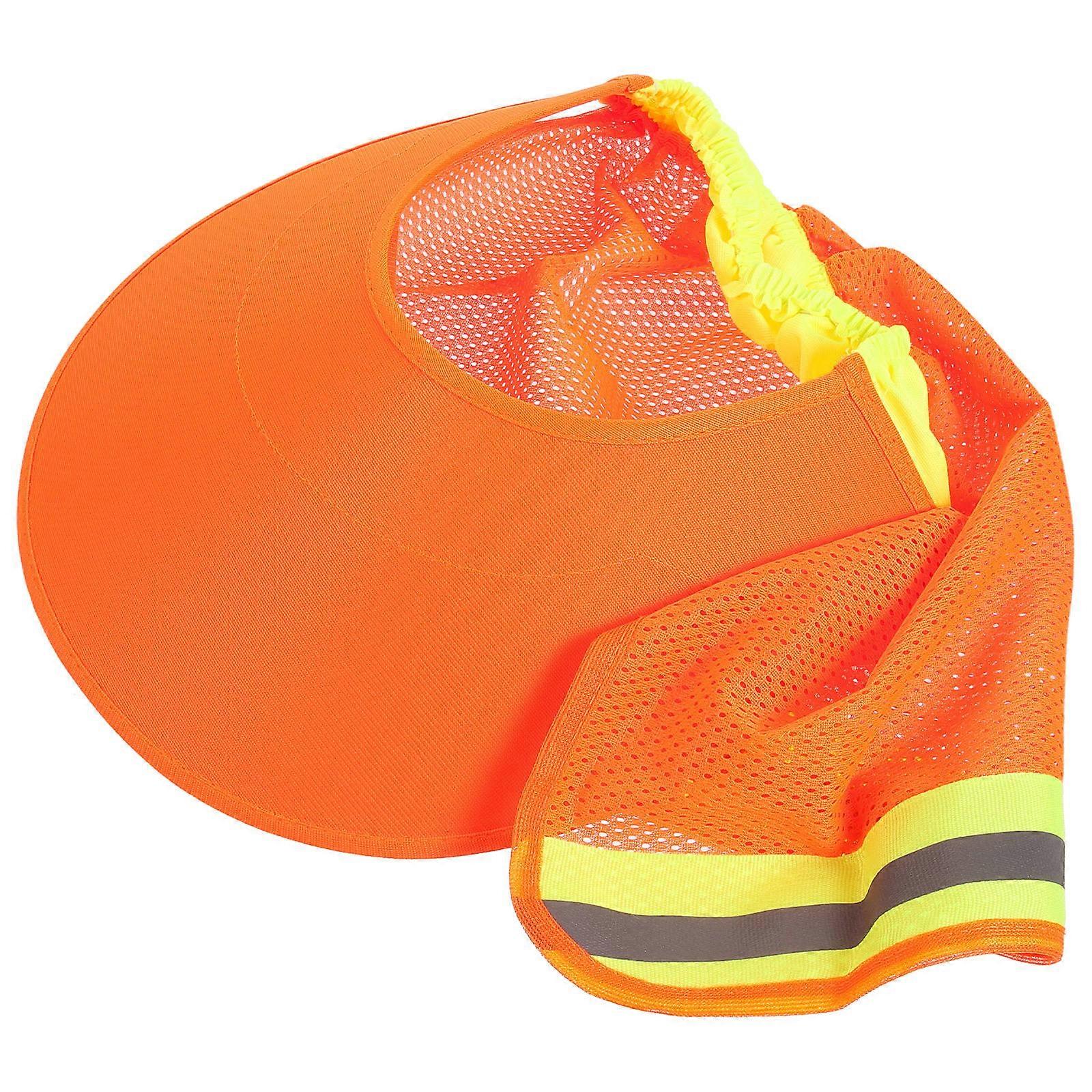 Breathable Full Brim Hard Hat Shade with Neck Sun Protection Mesh Cover for Construction, Gardening, and Outdoor Work – Durable Sweat Absorbent Brim