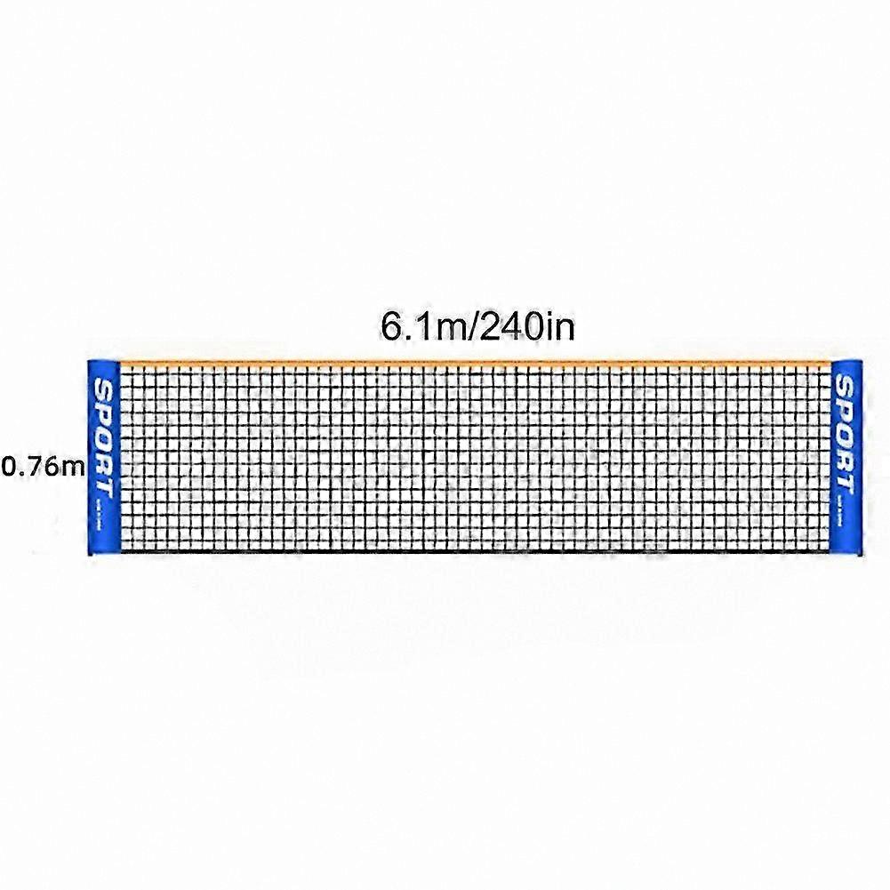 Foldable Portable Net for Badminton and Tennis, 20ft Length, Indoor and Outdoor Use, Ideal for Backyard Sports and Training Sessions