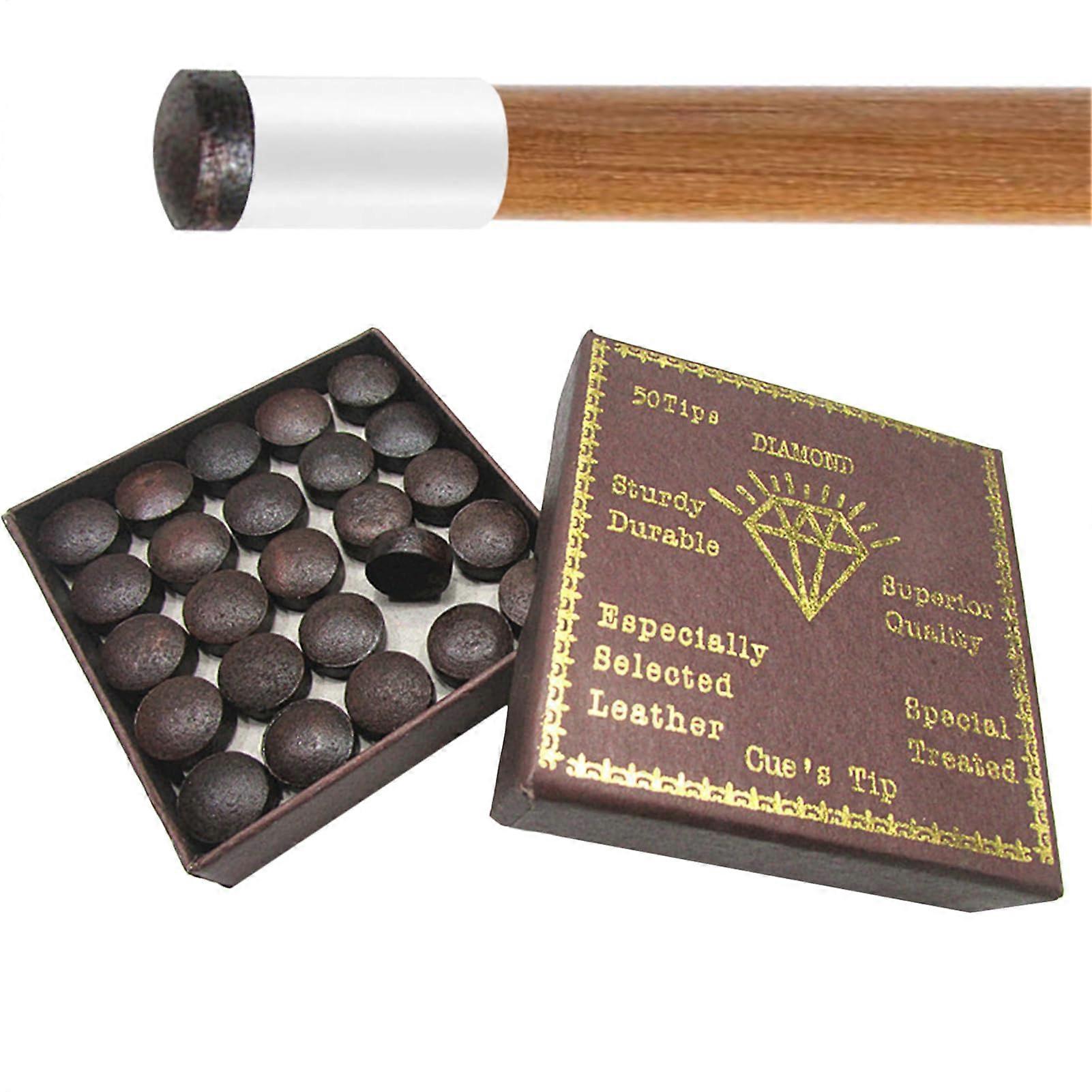 Billiard Cue Tips 11 Mm Set - Durable Repair Kit, Precision Cue Parts, Training Supplies, Maintenance Equipment