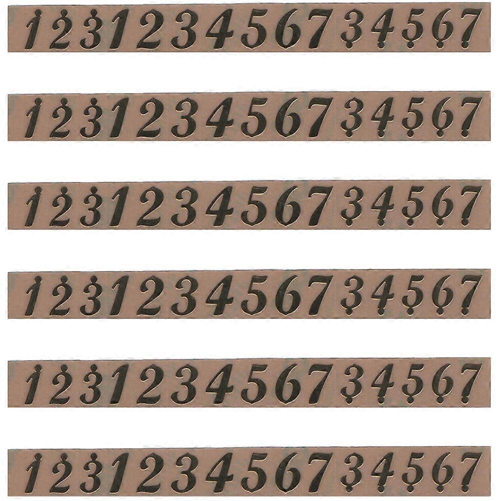 6 Sheets of Simple Practical Learning Tongue Drum Scale Decals Musical Note Scale Sticker
