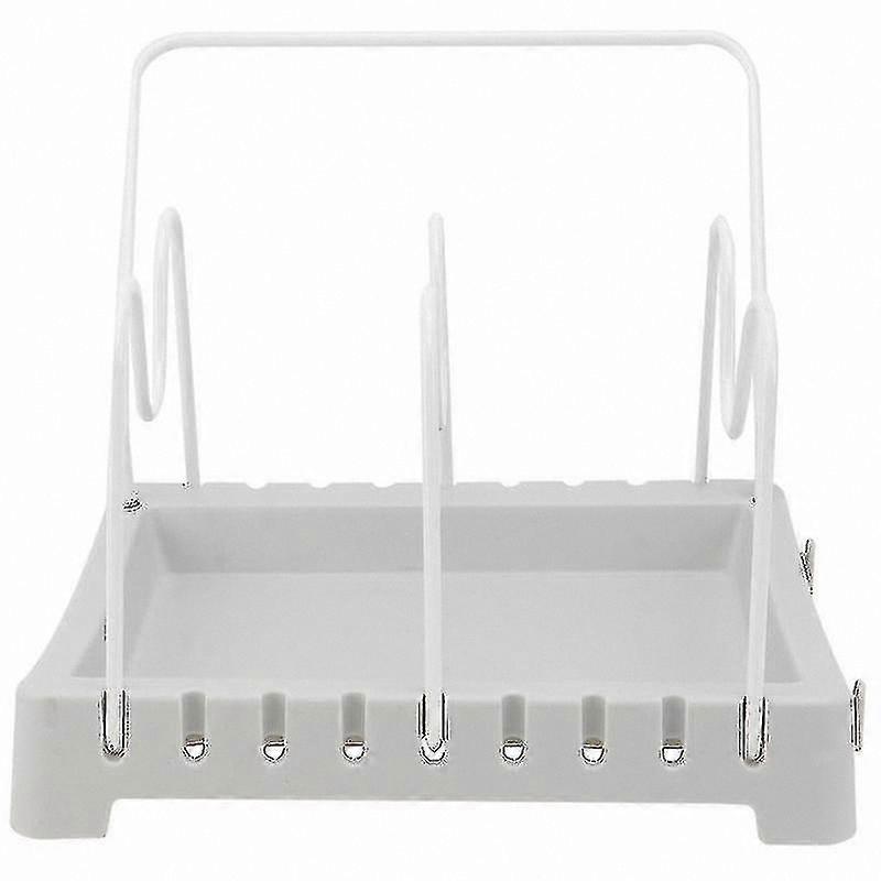 U-Shaped Pot Lid Holder for Kitchen Use - Adjustable and Durable Design