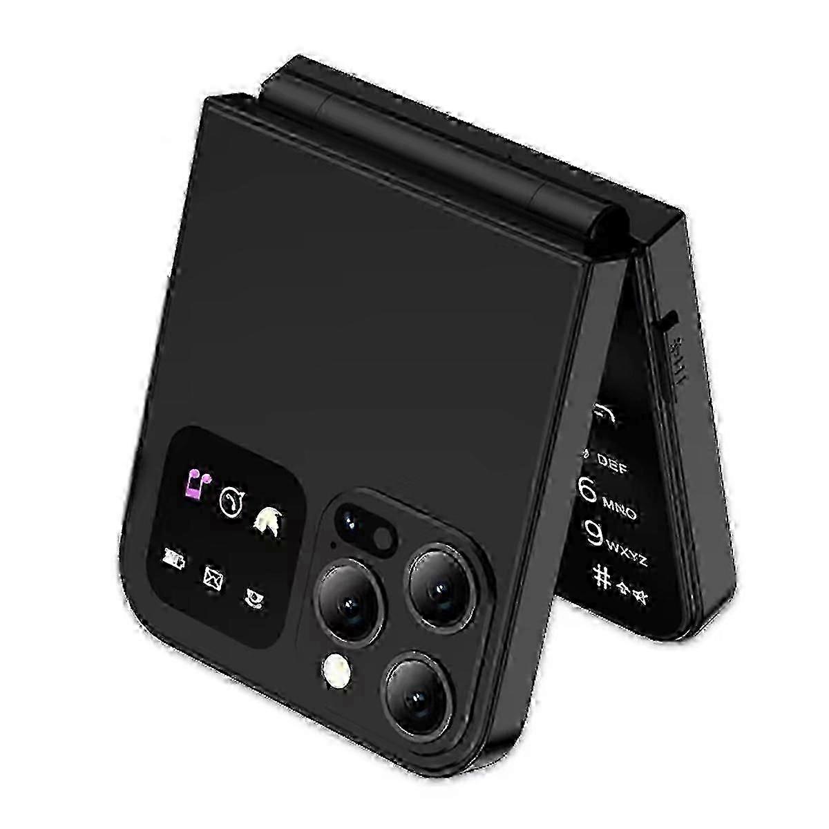 A50 Pro Flip Mobile Phone - Dual SIM with 2.4" Display & Auto Call Recording Feature