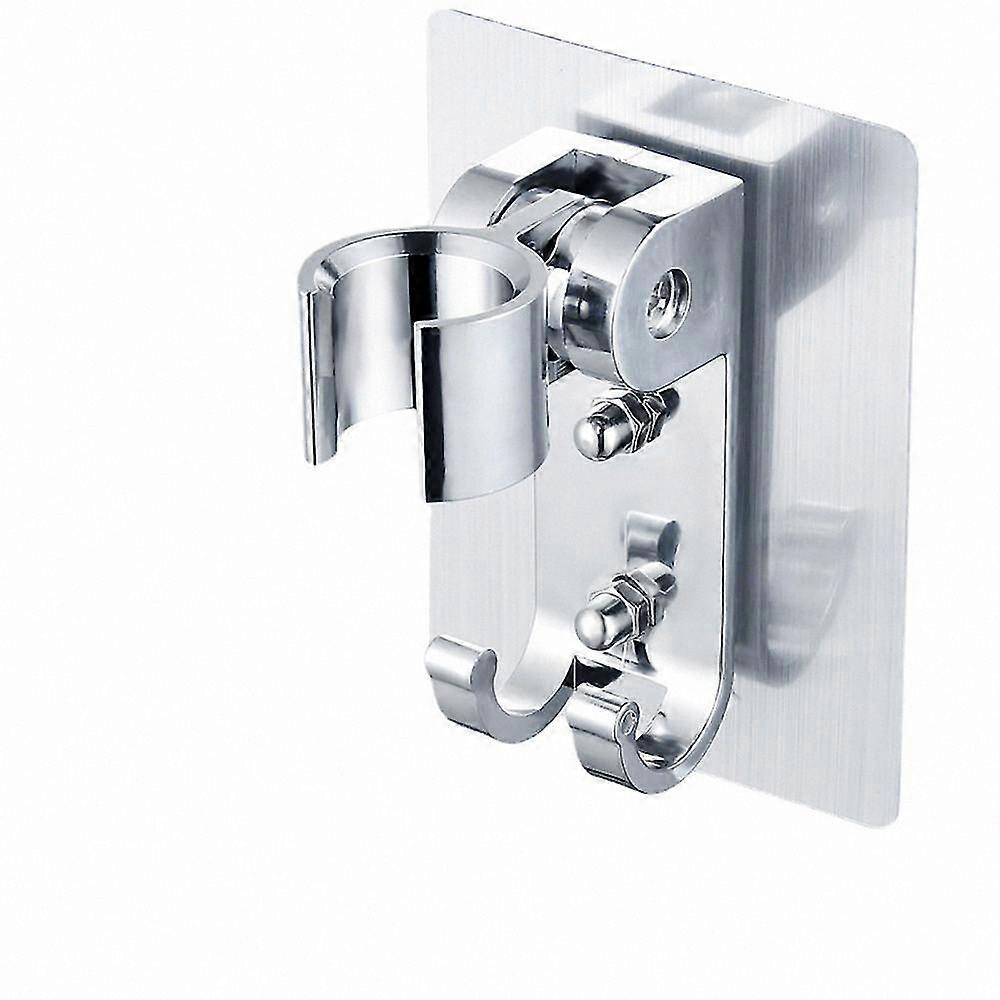Adhesive Shower Bracket, Easy Install without Drilling, Includes Screw Holes for Optional Mounting, 2.6x3.6 Inches