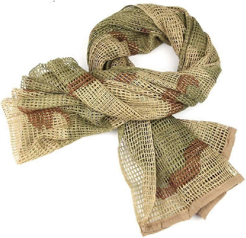 thumbnail image 2 of Tactical Camouflage Mesh Scarf - 76"x36" Cotton Sniper Veil For Airsoft, Hunting, Hiking, Multi-Use Shemagh 2 of 11