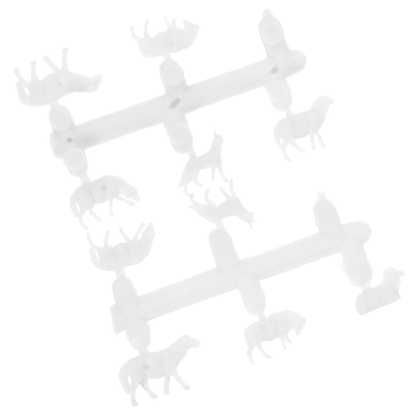 Miniatures for Playing Made of Plastic 10 Pieces Lifelike Animal Models