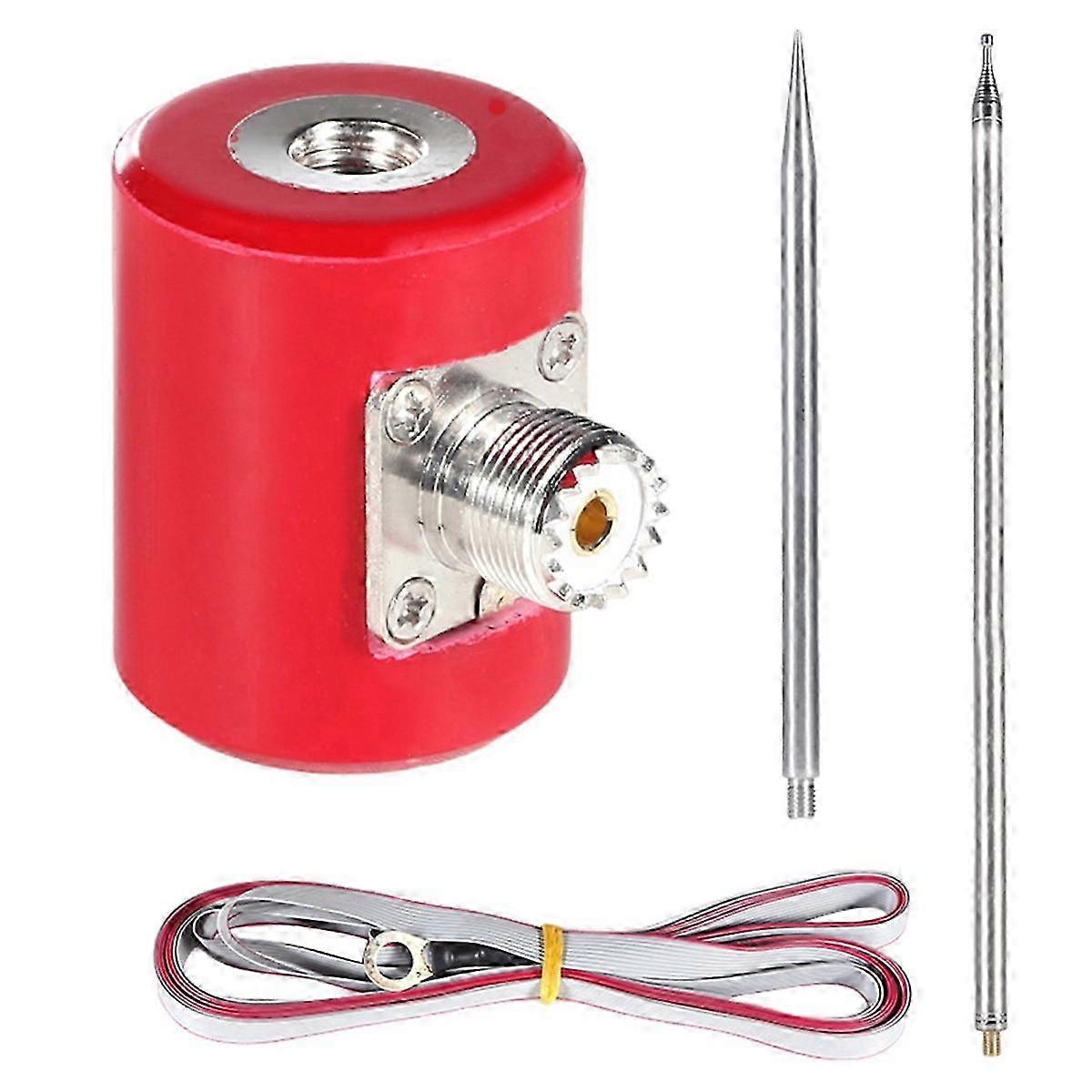 QRP 5M/16.4FT Portable Stainless Steel HF Antenna with Multi-Function for 14M-30MHz & 300W Power