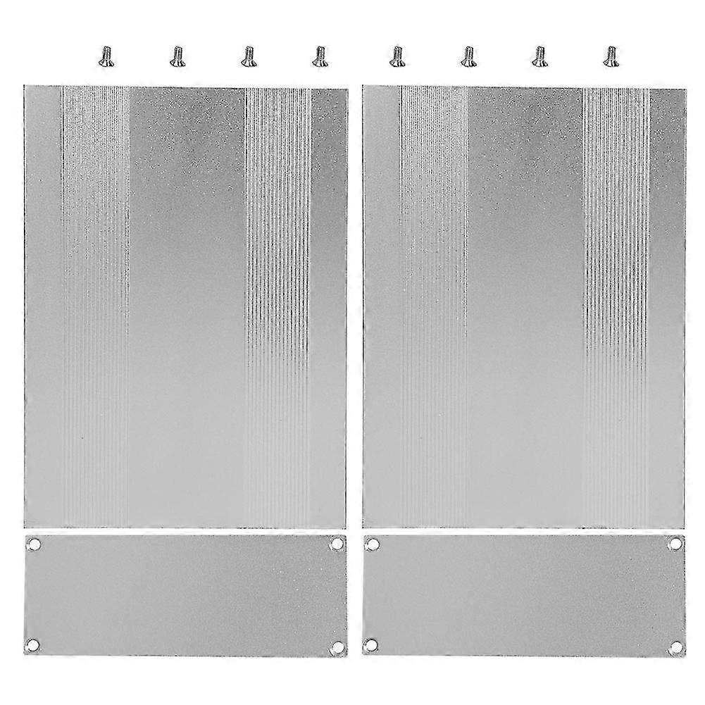 Aluminum Project Box Split Type Matte Silver Enclosure Case DIY PCB Junction Casing 54x145x200mm