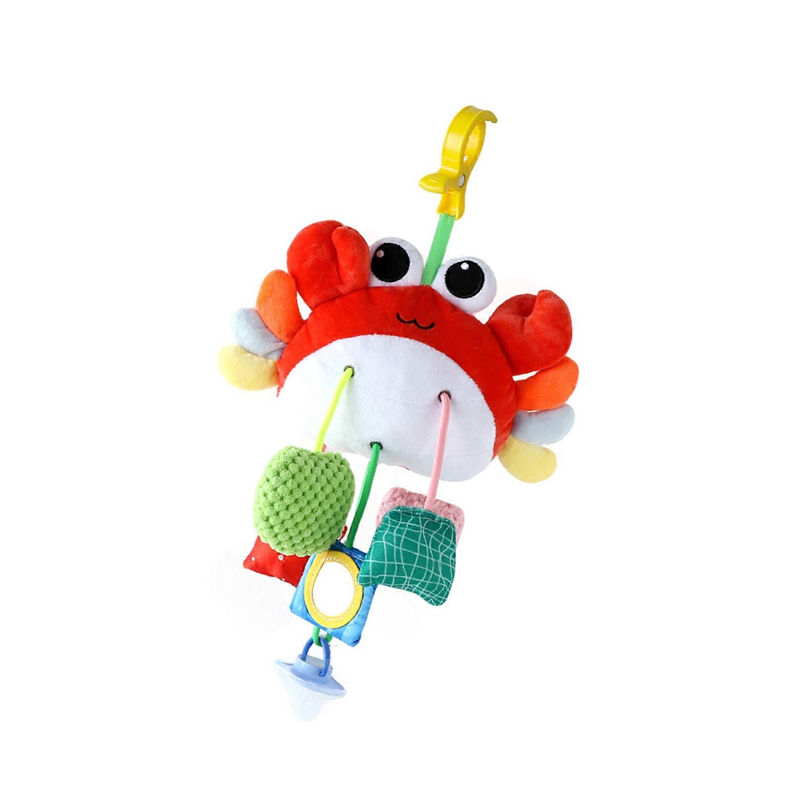 Rotating Baby Crib Mobile Toy With Music Soft Fabric Infant Stroller Hanging Rattle For Infant Auditory Development Multicolor