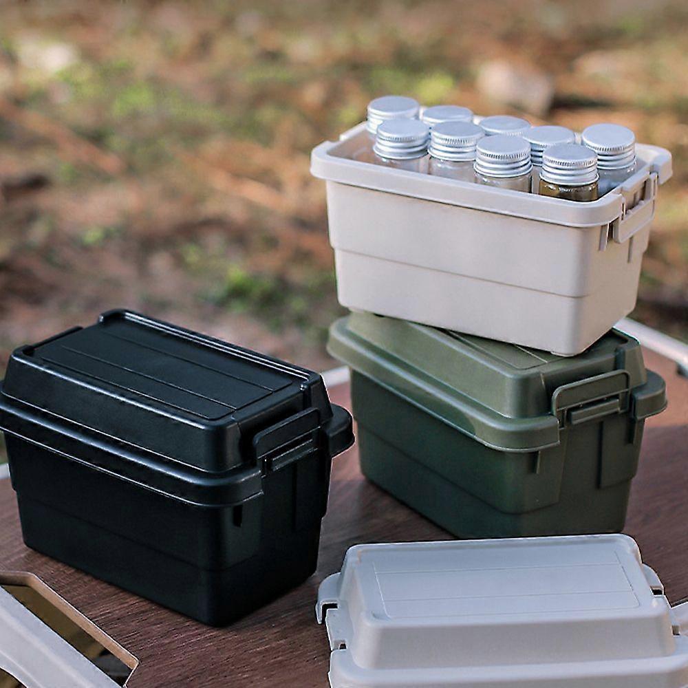 1.1L Outdoor Storage Box Camping Seasoning Jars Storage Box Portable BBQ Picnic Cruet Storage Box Multifunctional Storage Box