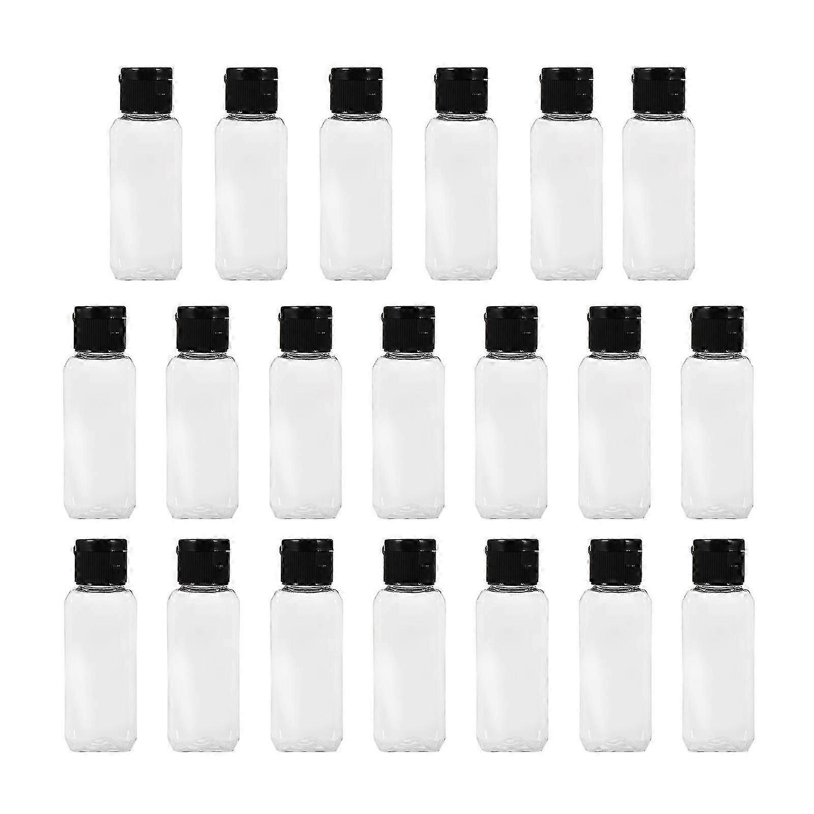 20 Pcs Clear Plastic Containers Portable Refillable Containers Mini Empty Bottles Travel Bottle Container