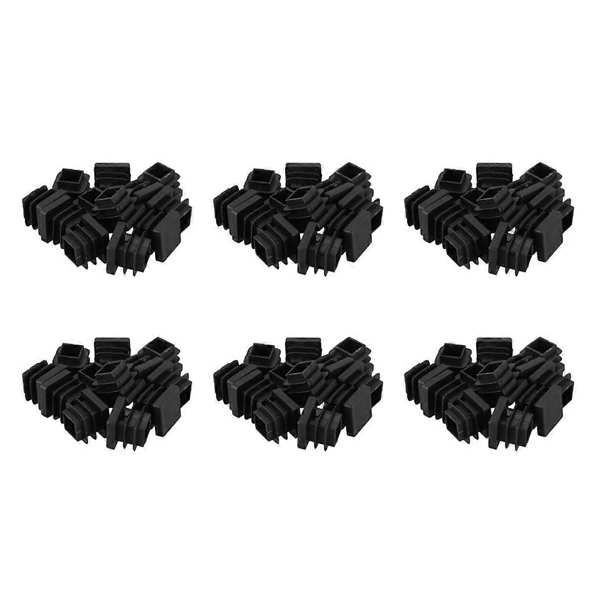 72 Pcs 15mm x 15mm Plastic Square Caps Tube Pipe Inserts End Blanking