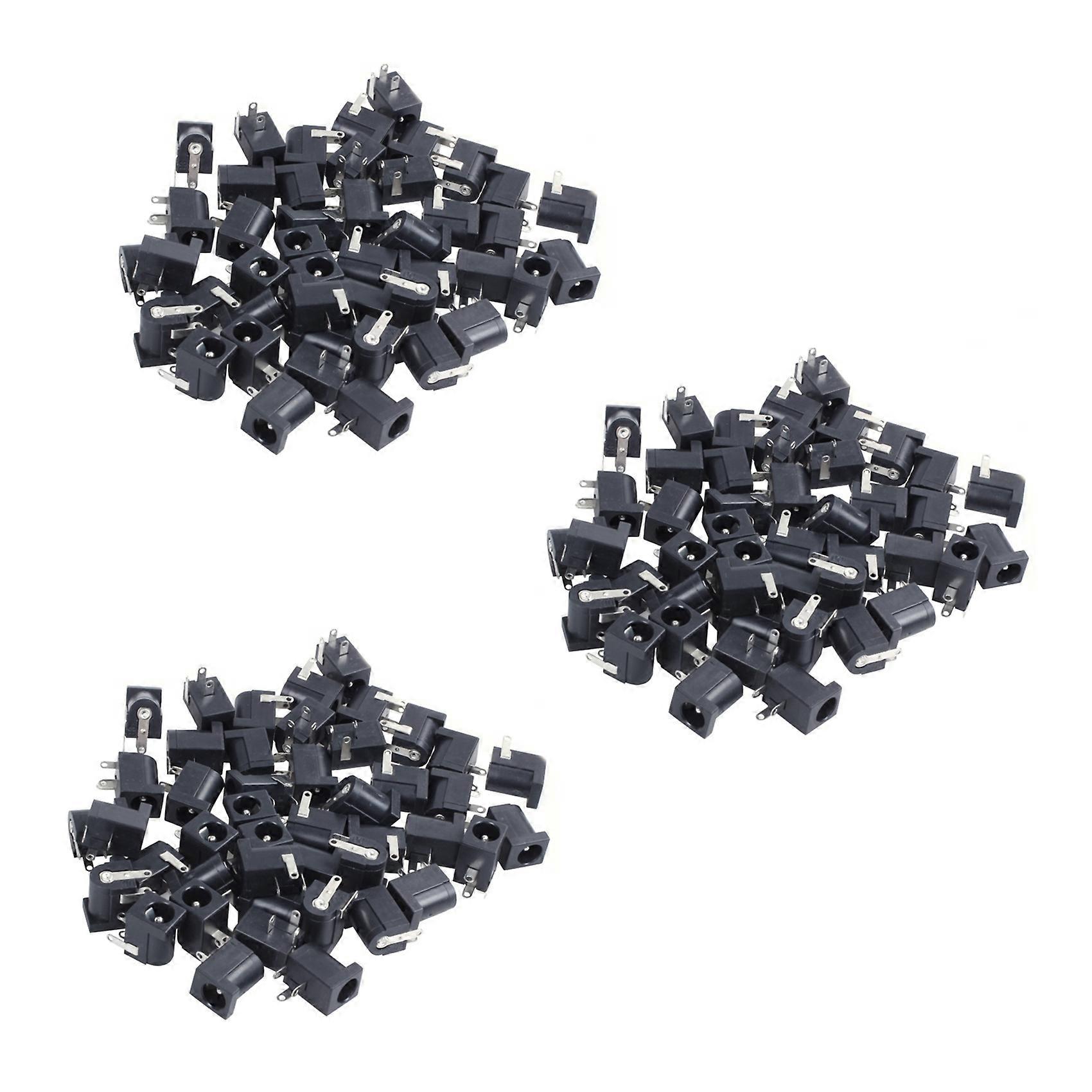 135 Pcs DC Power Jack Socket 2.1mm x 5.5mm -Type PCB Mount DC-005